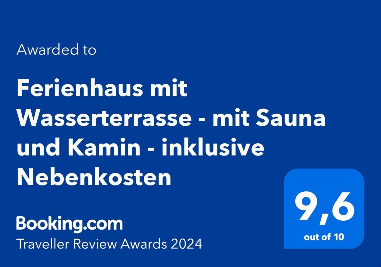 Ferienhaus Mit Wasserterrasse - Mit Sauna Und Kamin - Inklusive Nebenkosten Wendisch Rietz Exterior photo