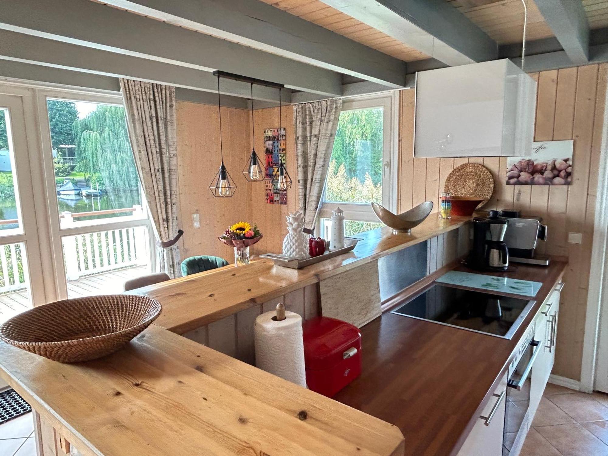 Ferienhaus Mit Wasserterrasse - Mit Sauna Und Kamin - Inklusive Nebenkosten Wendisch Rietz Exterior photo